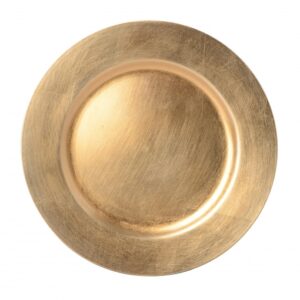 Bajoplato dorado brillante. Set 6 bajoplatos