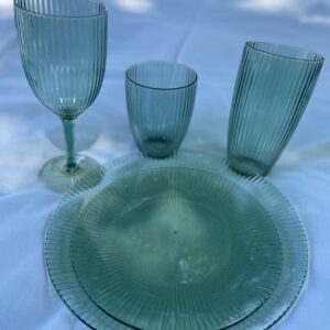 Set 6 vasos melamina forma rayada